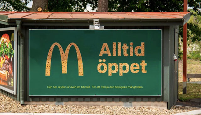 Outdoors do McDonalds vão se tornar "hotéis" para abelhas na Suécia.